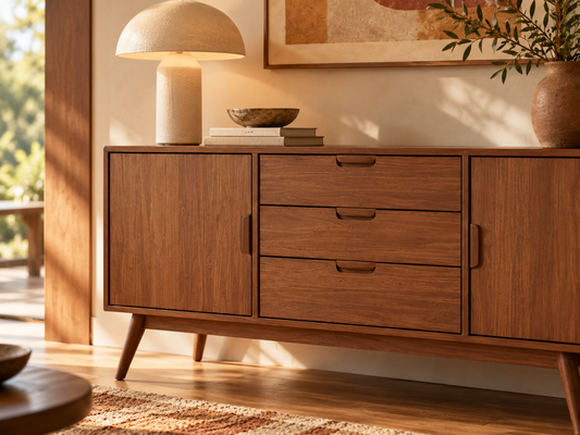 Tivoli Scandinavian Sideboard — Chestnut Brown