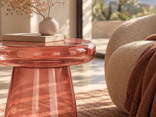 Caldera Coloured Glass Side Table