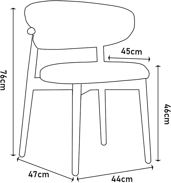 Nordic Armless Dining Chair