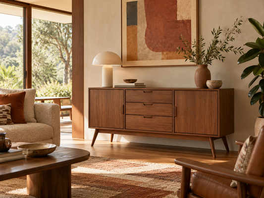 Tivoli Scandinavian Sideboard — Chestnut Brown