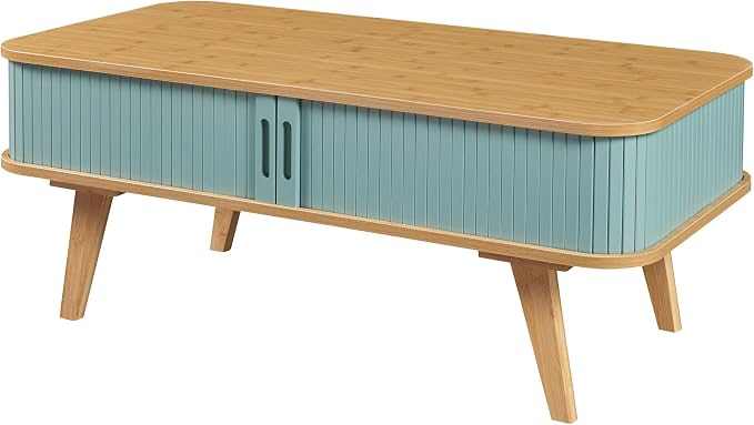 Bamboo Coffee Table with compartement