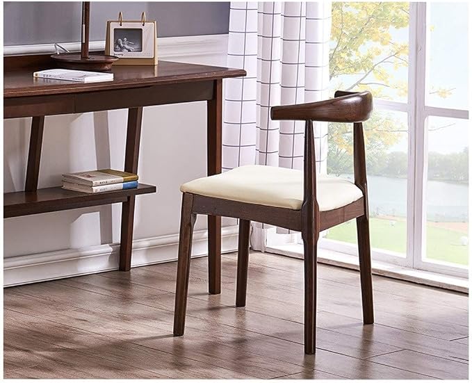 Upholstered Wooden with PU leather Chair