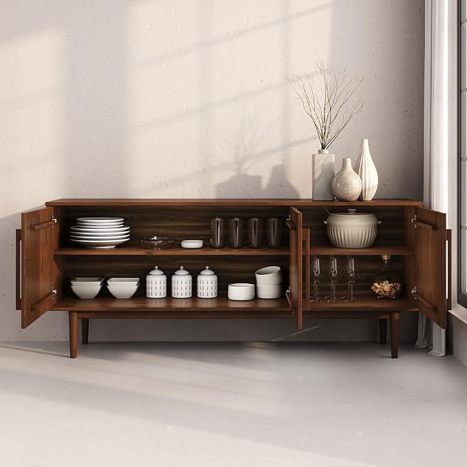 Pine wood Sideboard with Doors