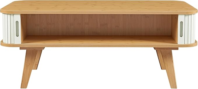 Bamboo Coffee Table with compartement
