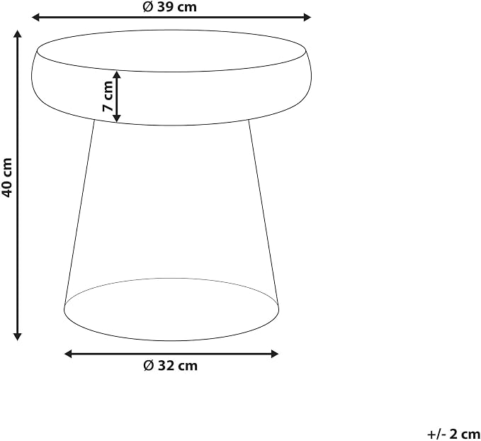 Caldera Coloured Glass Side Table