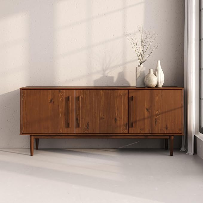 Pine wood Sideboard with Doors