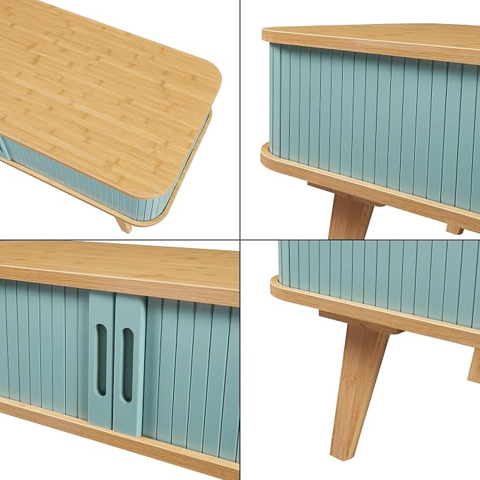 Bamboo Coffee Table with compartement