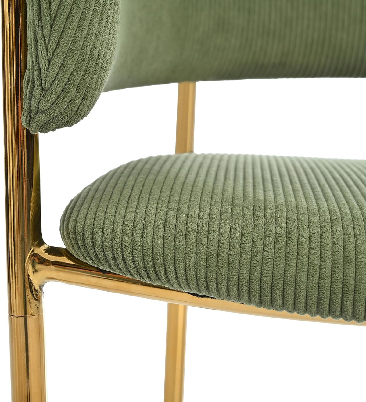 Green Corduroy Dining Chair Set of 4