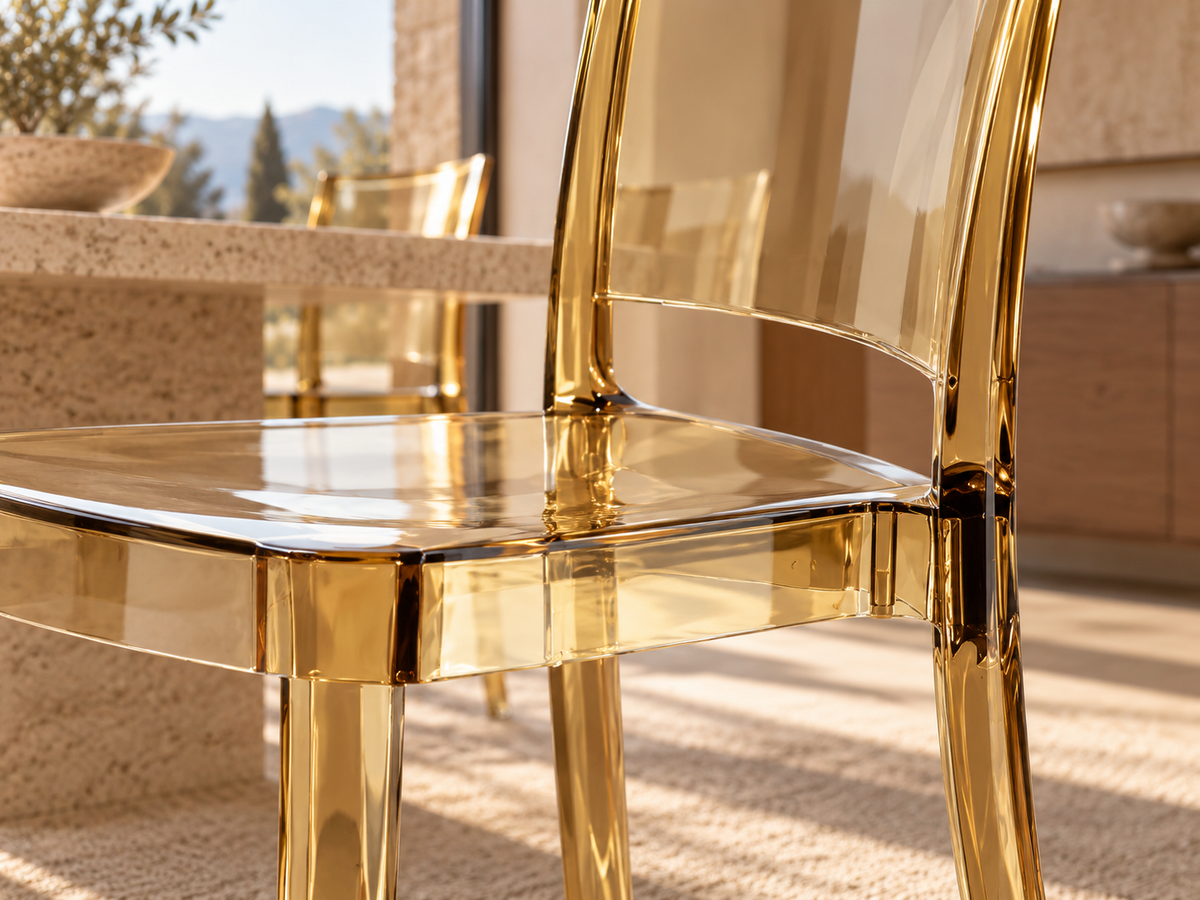Lucienne Transparent Dining Chair Set of 4