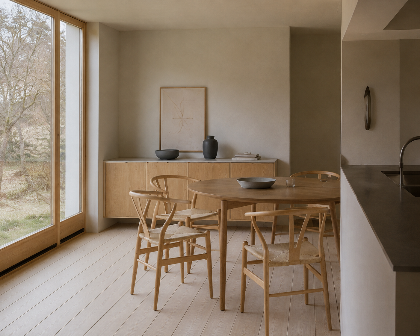 Scandinavian Paper Cord Dining Chair