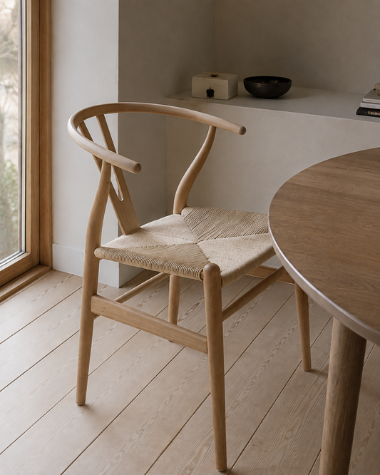 Scandinavian Paper Cord Dining Chair